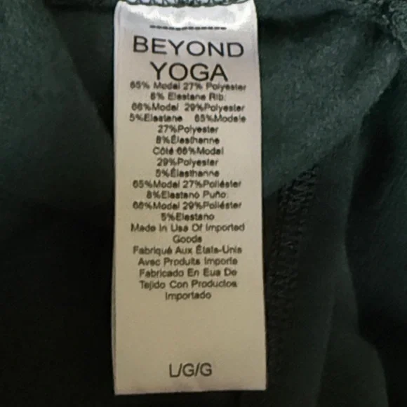 Beyond Yoga Off Duty Pullover in Medium Green NWT Sz Lg. Bloomingdale’s Ret $108 - Picture 9 of 11